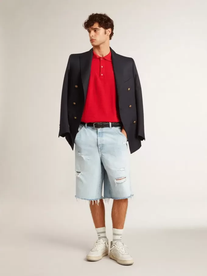 Forty2 para hombre con estrella gris y lengüeta trasera de cuero blanco