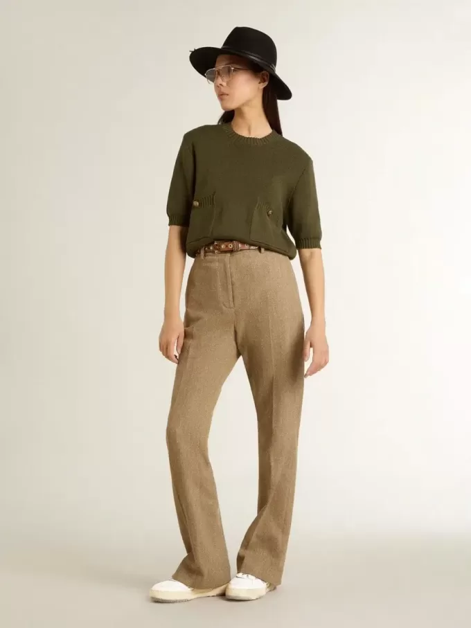 Forty2 para mujer con estrella gris y lengüeta de cuero blanco en el talón