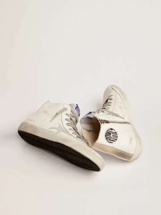 Francy de mujer en piel con estrella de ante Francy de mujer en piel con estrella de ante