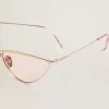 Gafas de sol estilo ojo de gato con montura y lentes rosas Gafas de sol estilo ojo de gato con montura y lentes rosas