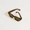 Gafas de sol rectangulares con montura marrón habana Gafas de sol rectangulares con montura marrón habana