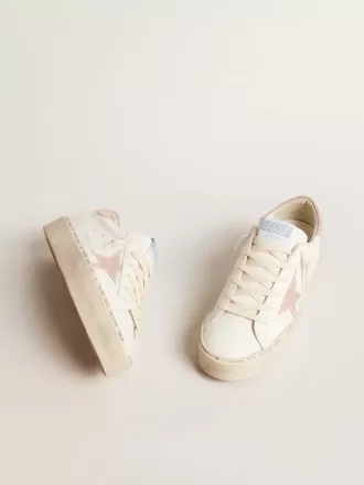 Hi Star LTD para mujer con estrella de ante rosa antiguo y lengüeta en el talón con perlas