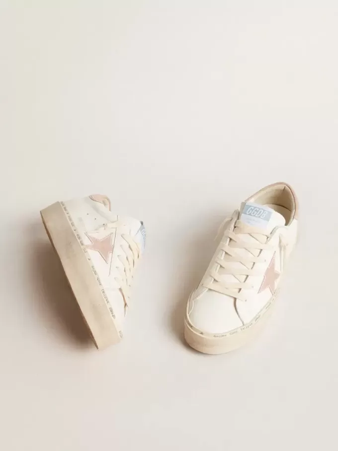 Hi Star LTD para mujer con estrella de ante rosa antiguo y lengüeta en el talón con perlas