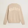 Jersey beige para mujer con las letras «Golden» en la espalda