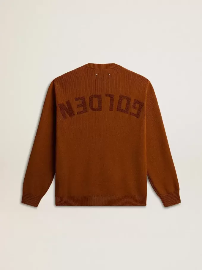 Jersey de cuello redondo para hombre con logotipo en la espalda