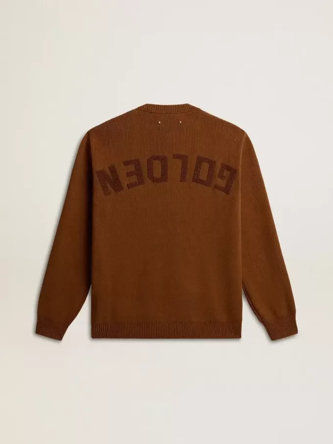 Jersey de cuello redondo para hombre con logotipo en la espalda