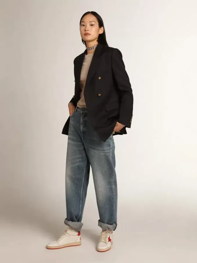 Jersey de mujer en lana merino marrón claro Jersey de mujer en lana merino marrón claro