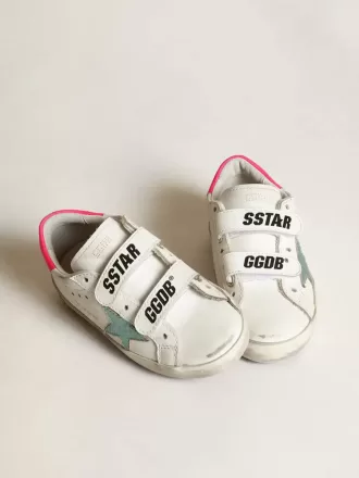 Junior Old School con estrella de cuero laminado color aguamarina Junior Old School con estrella de cuero laminado color aguamarina