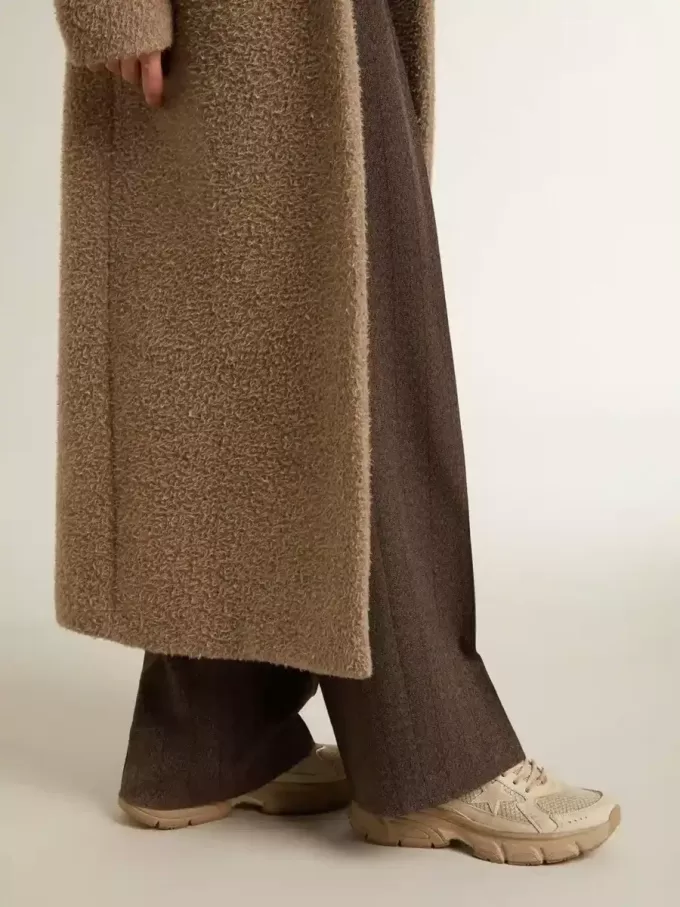 Lightstar para mujer en piel gris paloma y malla con estrella de TPU beige