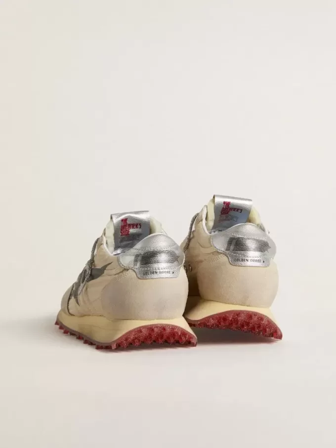 Marathon para hombre con parte superior de nailon beige y estrella gris Marathon para hombre con parte superior de nailon beige y estrella gris