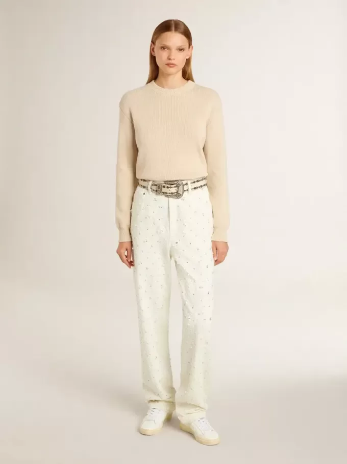 Matchstar en piel con lengüeta rosa melocotón en el talón.