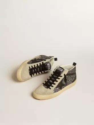 Mid Star LTD en negro brillante con estrella y rayo de cuero negro