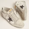 Mid Star para hombre, blanco con estrella negra