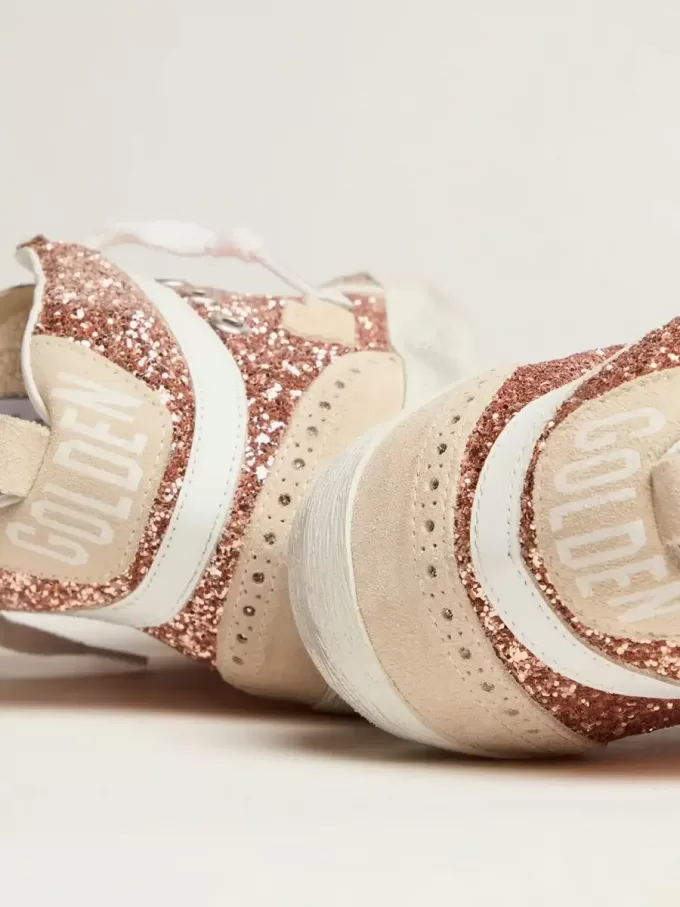 Mid Star para mujer con purpurina rosa Mid Star para mujer con purpurina rosa