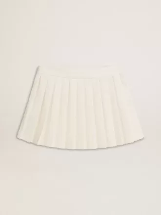 Minifalda plisada blanca Star