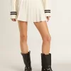 Minifalda plisada blanca Star