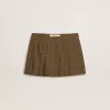 Minifalda plisada de lana Minifalda plisada de lana