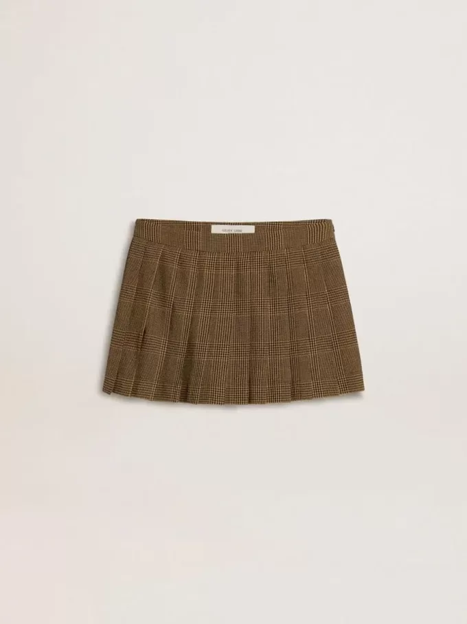 Minifalda plisada de lana Minifalda plisada de lana