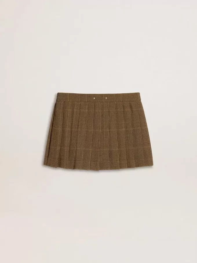 Minifalda plisada de lana Minifalda plisada de lana