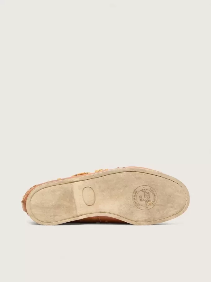 Mocasines Cruise para hombre en piel color tabaco con cordones naranjas de montaña Mocasines Cruise para hombre en piel color tabaco con cordones naranjas de montaña