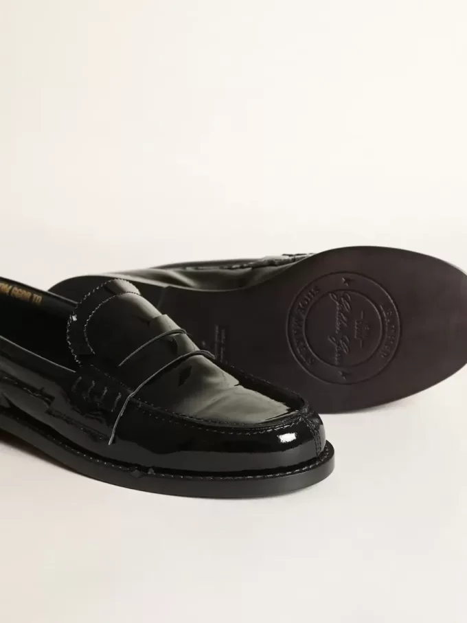 Mocasines Jerry en charol negro
