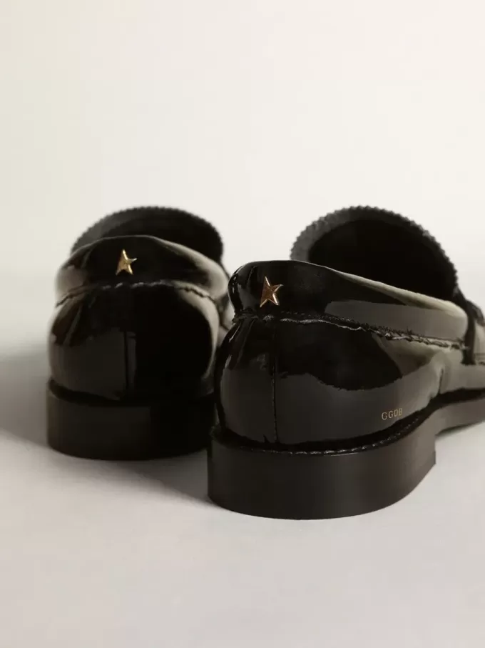 Mocasines Jerry en charol negro