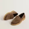 Mocasines Jerry para hombre en ante gris paloma