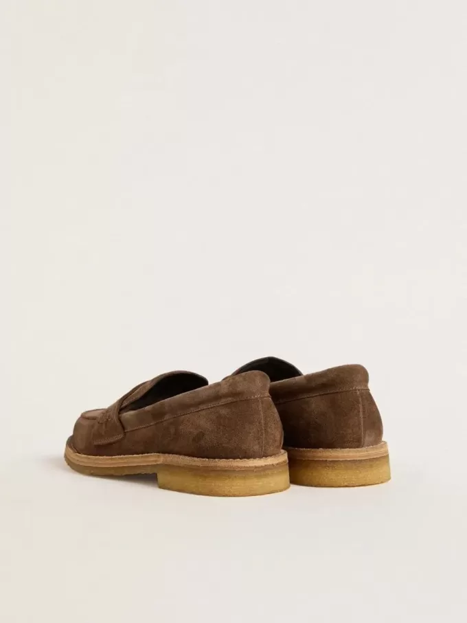 Mocasines Jerry para hombre en ante gris paloma