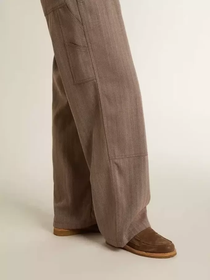 Mocasines Jerry para mujer en ante gris paloma Mocasines Jerry para mujer en ante gris paloma