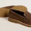 Mocasines Jerry para mujer en ante gris paloma Mocasines Jerry para mujer en ante gris paloma