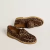 Mocasines Jerry para mujer en piel de potro con estampado de leopardo