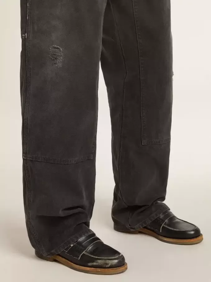 Mocasines Jerry para mujer en piel negra