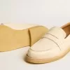 Mocasín Jerry en piel color blanco mantequilla Mocasín Jerry en piel color blanco mantequilla