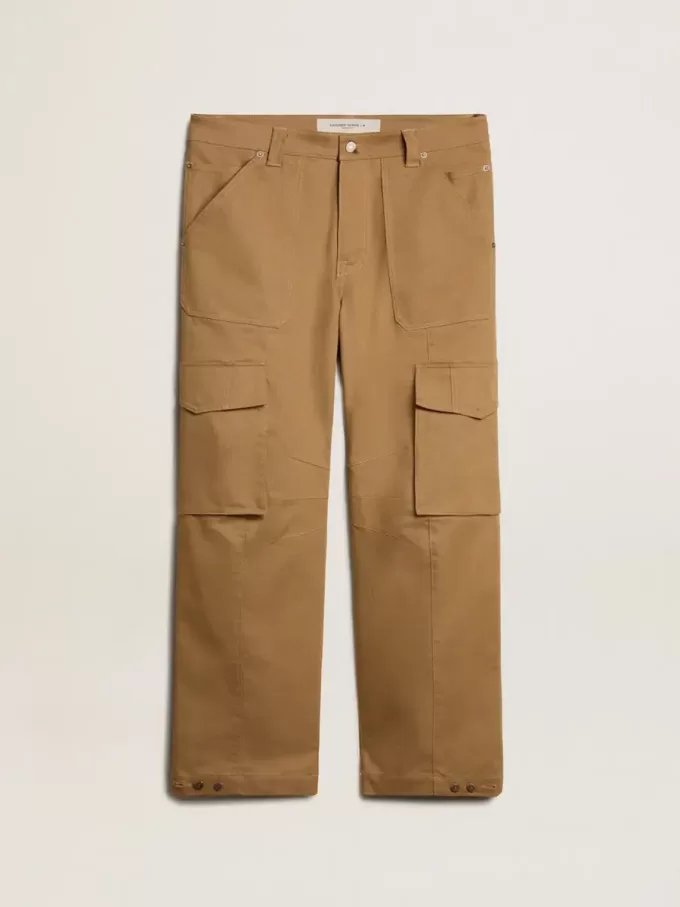 Pantalones cargo beige caqui