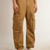 Pantalones cargo beige caqui