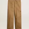 Pantalones cargo beige caqui