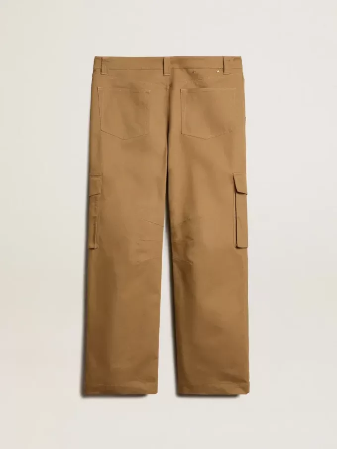 Pantalones cargo beige caqui