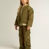 Pantalones cargo para niños en verde militar
