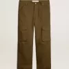 Pantalones cargo verde oliva