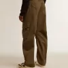 Pantalones cargo verde oliva