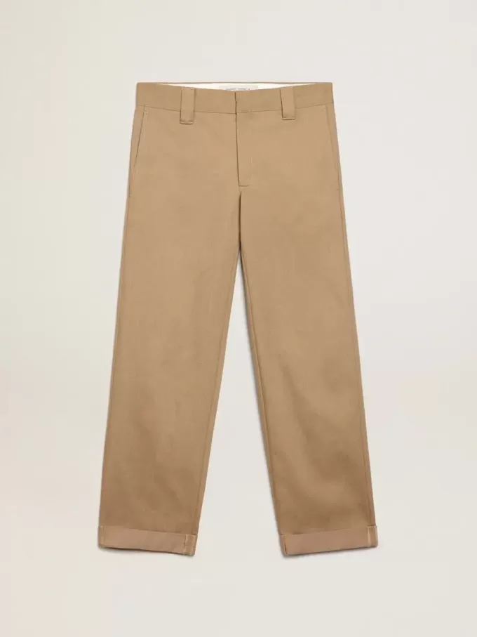 Pantalones chinos beige caqui de la colección Golden