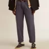 Pantalones chinos de hombre en azul con efecto desgastado