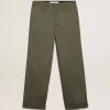Pantalones chinos Golden Collection en verde militar