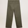 Pantalones chinos Golden Collection en verde militar