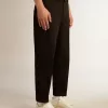 Pantalones chinos negros de algodón para hombre