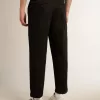 Pantalones chinos negros de algodón para hombre