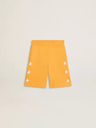 Pantalones cortos amarillo mostaza para niño
