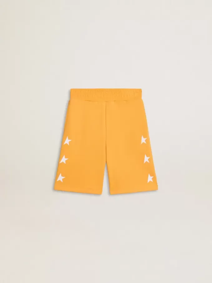 Pantalones cortos amarillo mostaza para niño Pantalones cortos amarillo mostaza para niño