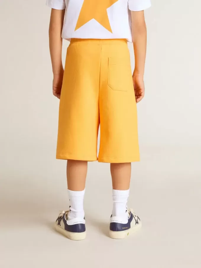 Pantalones cortos amarillo mostaza para niño Pantalones cortos amarillo mostaza para niño