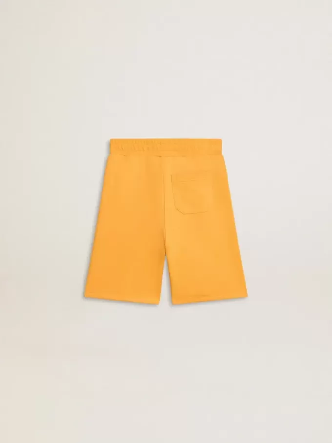 Pantalones cortos amarillo mostaza para niño Pantalones cortos amarillo mostaza para niño